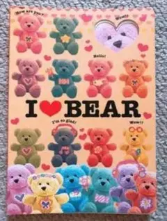 I LOVE BEAR メモ帳