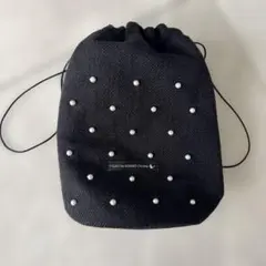 美品♡TSURU By MARIKO OIKAWA パール　巾着バッグのサムネイル