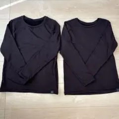 ユニクロ　超極暖ヒートテッククルーネックTシャツ　140 (2枚セット)