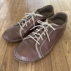 COMMONS パンチングカジュアルレースアップシューズ　レザー　ブラウン