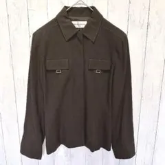 ジェラールダレル ジャケット ダークブラウン ショート丈 上品 きれいめ M相当のサムネイル