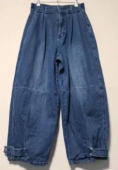 デニム ワイドパンツ ハイウエスト