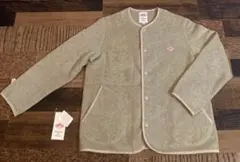 極美　DANTON ダントンフリース ノーカラー ジャケット　レディースM