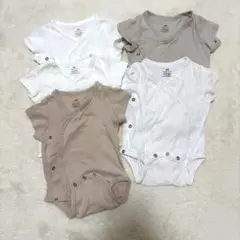 H&Mオーガニックコットン　ベビー肌着半袖　ボディスーツ