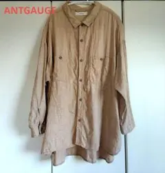 【訳あり】ANTGAUGE 　アントゲージ　リネン長袖シャツ ベージュのサムネイル