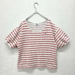 アーノルドパーマー トップス カットソー Tシャツ 半袖 ボーダー レッド M