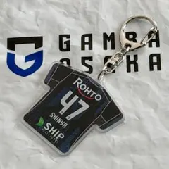 ガンバ大阪 シークレットチェンジングキーホルダー 中野伸哉 缶バッジチェーン