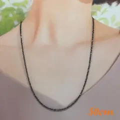 テラヘルツ鉱石カット2mm極小ネックレス50cm＋アジャスター5cm - メルカリ