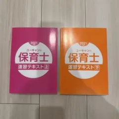 ユーキャンの保育士 速習テキスト 上下 2021年版　保育士　保育士試験