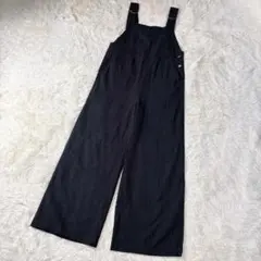 24SS シーナリー リネン混サロペット オーバーオール 36 ブラックのサムネイル