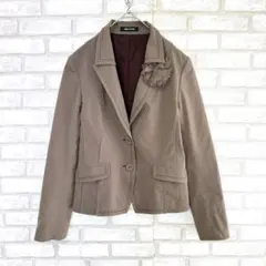 コムサデモード　ジャケット　ブラウン　コサージュ　入学式　入園式　9