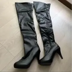 ざ*く様 ニーハイブーツ 2way ハイヒール