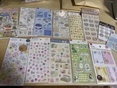 シール まとめ売り 大量 12シート コラージュ