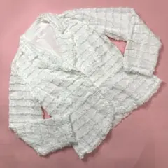 美品♡ピンクハウス】ゴージャス 総ピコフリル ジャケットカーディガン