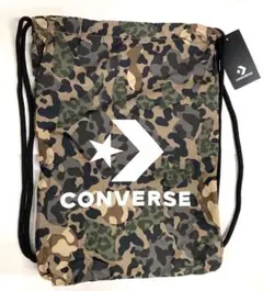 未使用 コンバース ナップサック 迷彩 カモフラ ストーンブリック ポケット付き