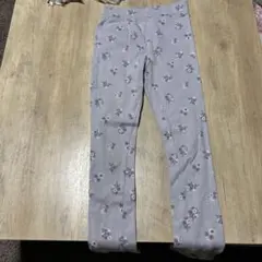 花柄キッズレギンス 130cm グレー