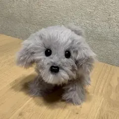トイプードル ぬいぐるみ ハンドメイド グレー