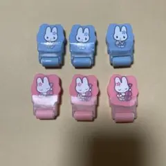 うさぎキャラクター ローラー消しゴム 6個セットのサムネイル