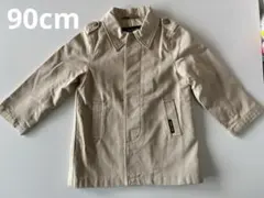 コムサイズム　ベージュ コットン ショートコート 90cm