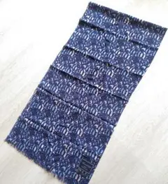 23区 homme ストール マフラー ブルー 総柄 青 メンズ