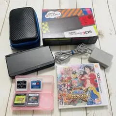 【カセット付】 newニンテンドー3DS ブラック ソフト付 美品 ゲーム機