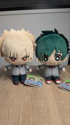 爆豪勝己　緑谷出久　ともぬい　おすわりポーズ　~制服Ver.~のサムネイル