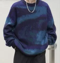 新品　Confirm モヘアライクルーズシルエット　シャギープルオーバーニット
