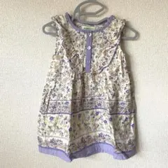 BEAMS mini 花柄ワンピース 90サイズのサムネイル
