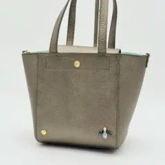 【未使用級】ADMJ The Bee トートバッグ スワロフスキー ゴールド系