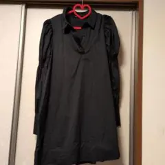 ZARA ブラック シャツワンピース 長袖 M