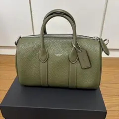 COACH オリーブグリーン コンパスバッグ25