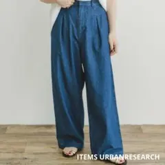 ITEMS URBANRESEARCH デニムタックワイドパンツのサムネイル