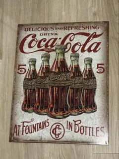 Coca-Cola レトロ　メタルサインプレート