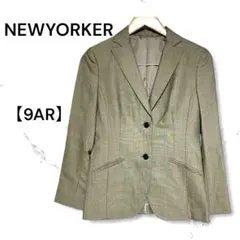 NEWYORKER レディーステーラードジャケット　グレー　シンプル　9AR
