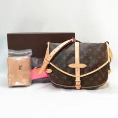 【未使用級(キズあり品)】ルイヴィトン（モノグラム）ソミュール30　斜め掛け