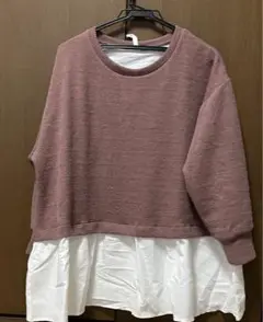ニット 重ね着風 3Lサイズ