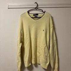 Polo by Ralph Lauren イエロー Vネックセーター
