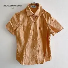 HANAE MORI Deux ブラウス 38 M 半袖 チャイナボタンのサムネイル
