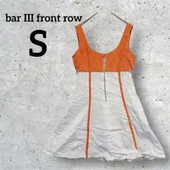bar III front row【S】オレンジホワイト ワンピース