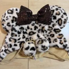 ミニーちゃんファンキャップ豹柄
