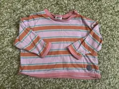 ブリーズ　カットソー　90 ボーダー　女の子　ピンク