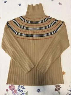 美品　BURBERRY LONDON ノバチェック XL ウール100 ニット