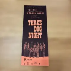 쓰리 독 나이트 라이브 티켓 1973/12/18