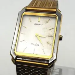 セイコー 稼働品 7740-5010 ドルチェ メンズ スクエア ヴィンテージのサムネイル