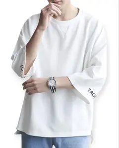 夏服 メンズ 七分袖 メンズ tシャツ 半袖tシャツ メンズ 無地 メンズ服