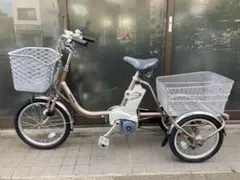 中古電動自転車パナソニック カロヤカライフEB 3輪三輪ゴールド横浜№6986のサムネイル