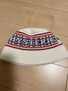 ゲ*！様 HYSTERIC GLAMOUR ニットバケットハット ブルー - メルカリ