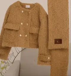 loin nuit ロワンニュイ　マフラーシャギーコート