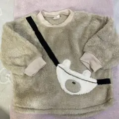 クマ　モコモコトレーナー 100cm