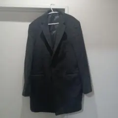 TNGT 黒 チェスターコート ウール混紡